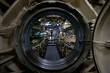 submarine interior view through manhole