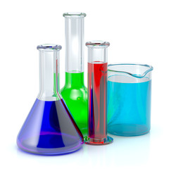 chemical test-tubes. laboratory glassware