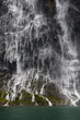 waterfalls in a Norwegian fjord