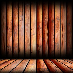 Wall Mural - reddish boards on indoor backdrop