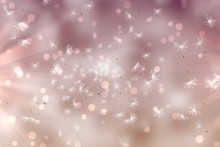 Digitally Generated Dandelion Seeds On Pink Background