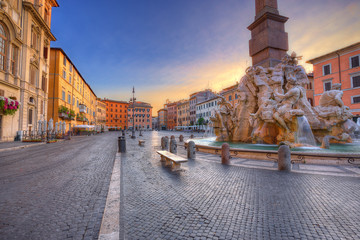Fototapete - Piazza Navona, Rome. Italy