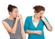 © pathdoc - Is it you that stinks? woman looking at female covering nose