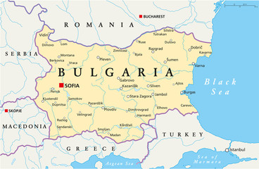  Bulgaria Political Map