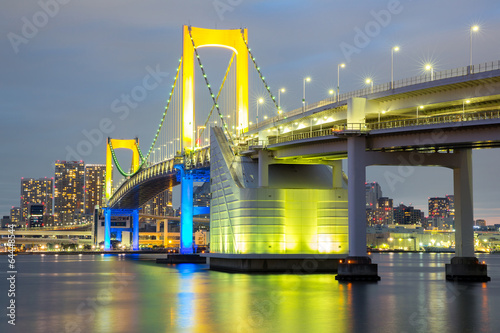 Fotoboard na płycie Tęczowy most tokyo