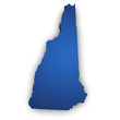 Map Of New Hampshire State 3d Shape