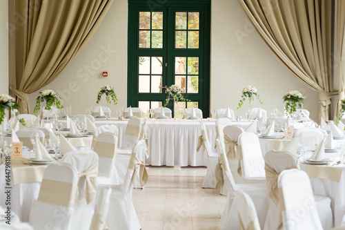 Fotografía Table set for an event party or wedding reception
