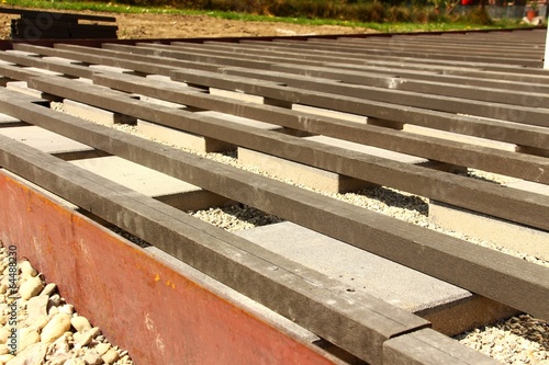hausbau terrasse unterbau II – kaufen Sie dieses Foto und finden Sie