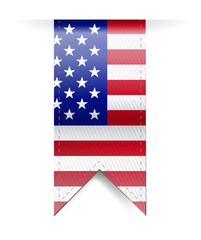 us flag banner illustration design