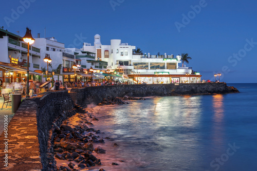 Naklejka samoprzylepna Playa blanca, lanzarote, hiszpania