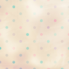 Poster - pastel background with dots