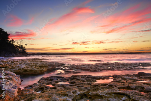 Obraz na płótnie canvas dwuczęściowy "dyptyk" Sunset murrays beach australia