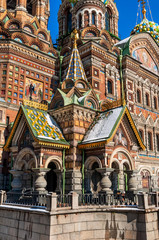 Fototapete - Entrance to the Church of the Savior on Blood, St Petersburg