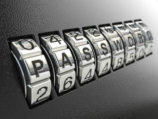 Poster - Security password combination concept