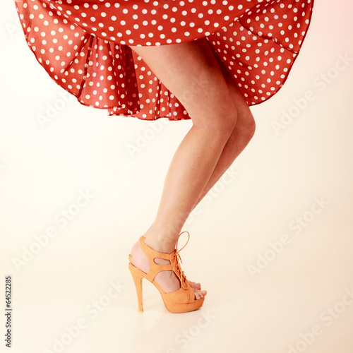 Obraz na płótnie canvas czteroczęściowy "tetraptyk" Styl pinup. 