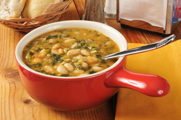 Sticker - Kale and white bean soup