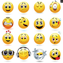 Vector Set Of Smiley Icons