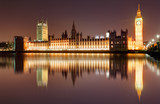 Fototapeta Big Ben - London at night - Houses of parliament, Big Ben