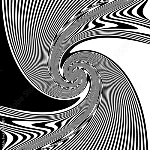 Board z aluminiowym obramowaniem Projekt tło złudzenie ruchu monochromatyczne spirala