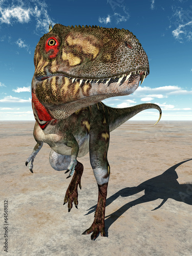 Obraz w ramie Dinosaur Nanotyrannus