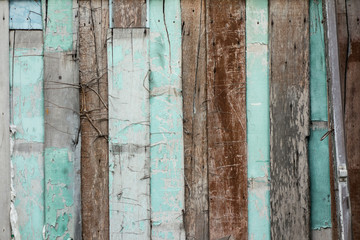 Sticker - Old Grunge wooden wall texture,Tropical