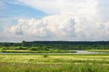 Fototapeta Tęcza - Summer landscape