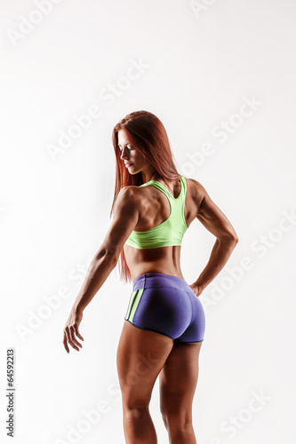 Naklejka samoprzylepna Kobieta fitness