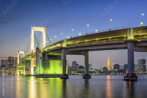 Fotoboard na płycie Tokio bay cityscape