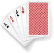 Aces poker playing cards game