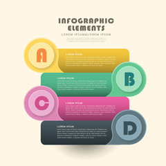 Wall Mural - creative banner infographics design