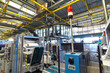 industrielle Maschinen in Fertigungsanlage- Großdruckerei