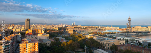 Fotoboard na płycie Panorama Barcelony, Hiszpania
