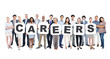 © Rawpixel.com - Group Of Diverse People Holding Word Careers