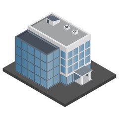 Sticker - Office building isometric