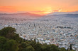 Athens at sunset from Likabetus Hill.