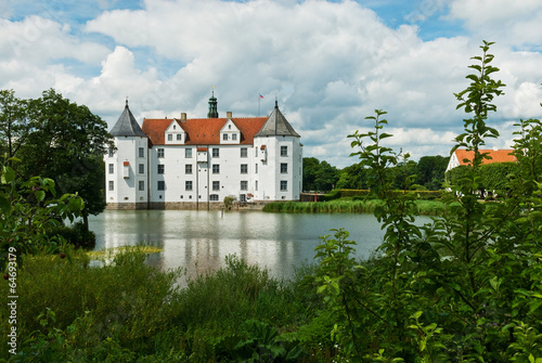 Tapeta ścienna Schloss glücksburg, renesansowy zamek w pobliżu Flensburg, Niemcy.