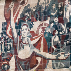 Wall Mural - wall of cultural palace. Dresden, Germany