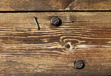 Old Wood With Nail And Screws
