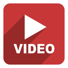 Aufkleber - video flat icon