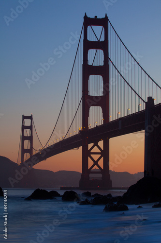 Naklejka na drzwi Golden Gate Bridge