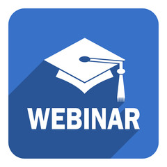 Poster - webinar flat icon