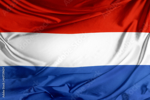 Plakat na papierze fotorealistycznym Flaga holenderska