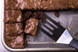 Brownies in pan