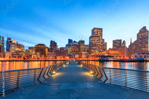 Naklejka samoprzylepna San francisco widok z molo 14