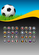 World Cup Brazil 2014 flags countries