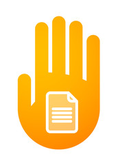 Sticker - Hand icon