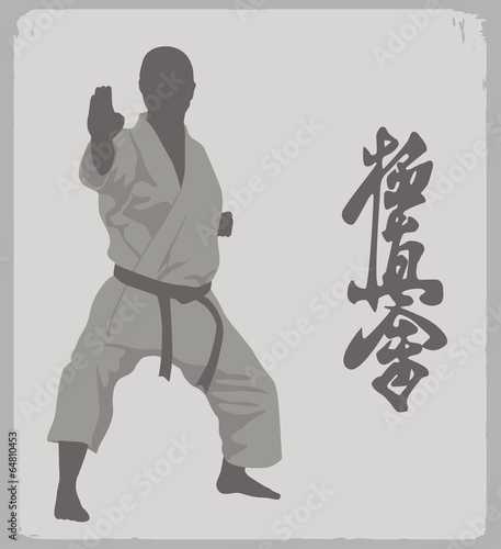 Naklejka samoprzylepna Karate