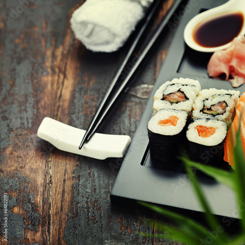 Naklejka samoprzylepna Zestaw sushi