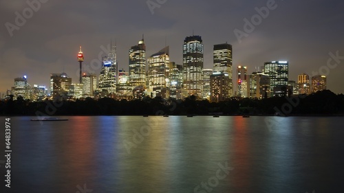 Fotoboard na płycie Noc sydney