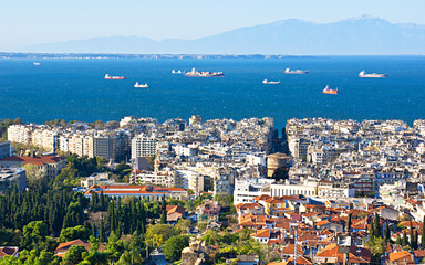 Wall Mural - Thessaloniki from the top